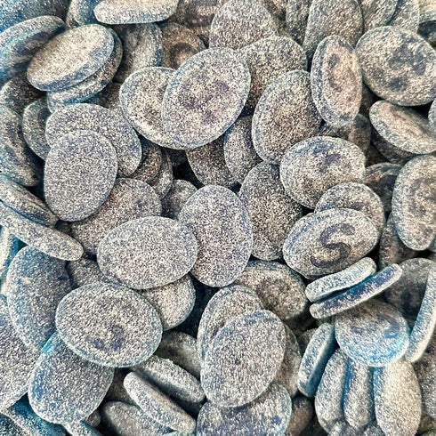 Sour Blue Raspberry Ovals (Gelatin Free)